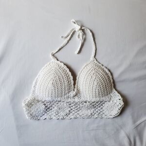 White crochet top shein